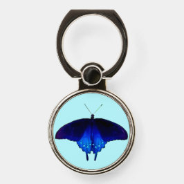 Blauwe vlinderring houder