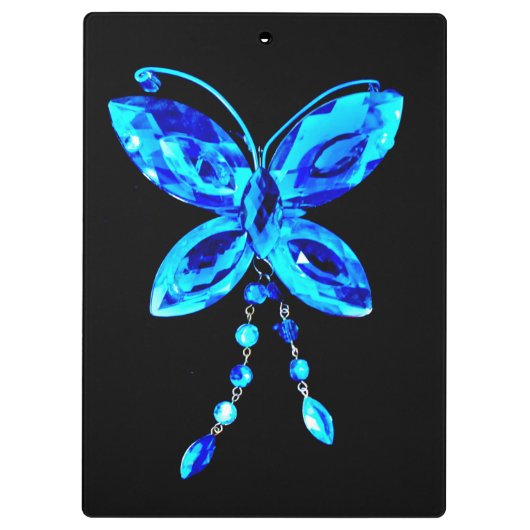 Blauwe vlinderrism klembord (Achterkant)