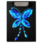 Blauwe vlinderrism klembord (Voorkant)