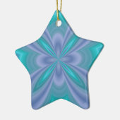 Blauwe Vlinders Abstract Keramisch Ornament (Links)