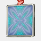 Blauwe Vlinders Abstract Metalen Ornament (Links)