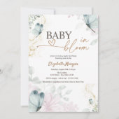 Blauwe vlinders Baby in bloei Kaart (Voorkant)