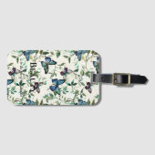  Blauwe Vlinders Beauty Quote Bagagelabel (Voorkant (horizontaal))