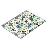 Blauwe Vlinders Beauty Quote Notitieboek (Linkerzijde)