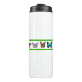 Blauwe vlinders (Bridget Collectie) Thermosbeker (Voorkant)