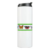 Blauwe vlinders (Bridget Collectie) Thermosbeker (Gedraaid links)