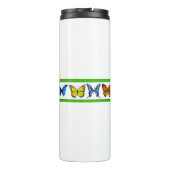 Blauwe vlinders (Bridget Collectie) Thermosbeker (Achterkant)