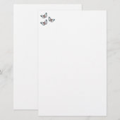 Blauwe Vlinders briefpapier (Voorkant / Achterkant)