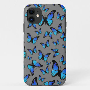 blauwe vlinders iPhone 11 hoesje