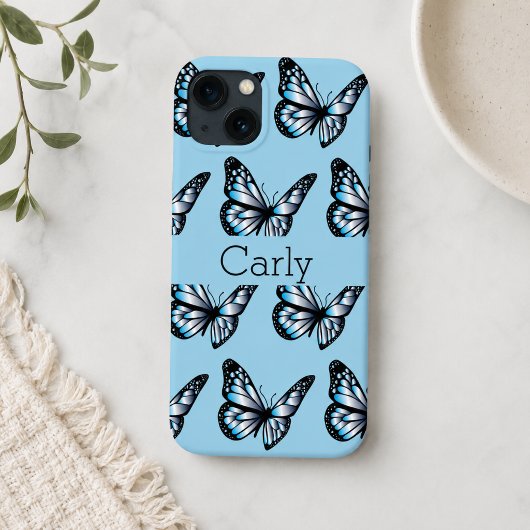 Blauwe Vlinders Case-Mate iPhone Case