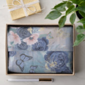 blauwe vlinders en bijen tissuepapier (Geschenk)