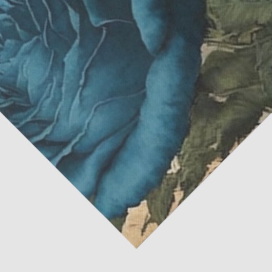  blauwe vlinders en ontkoppeling van Rozen Tissuepapier (Detail)