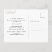 Blauwe vlinders Huwen uitgesteld Wijzig de datum Uitnodiging Briefkaart (Achterkant)