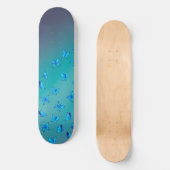 Blauwe vlinders in het bewegingskarton persoonlijk skateboard (Voorkant)