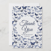  blauwe vlinders kaart (Voorkant)