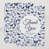  blauwe vlinders kaart (Voorkant / Achterkant)