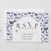  blauwe vlinders kaart (Voorkant)
