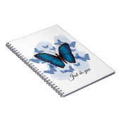 Blauwe vlinders - Klassiek notitieboek (Rechterzijde)