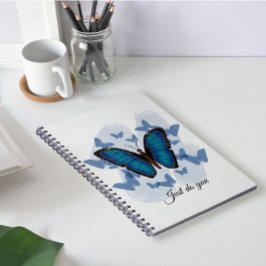 Blauwe vlinders - Klassiek notitieboek