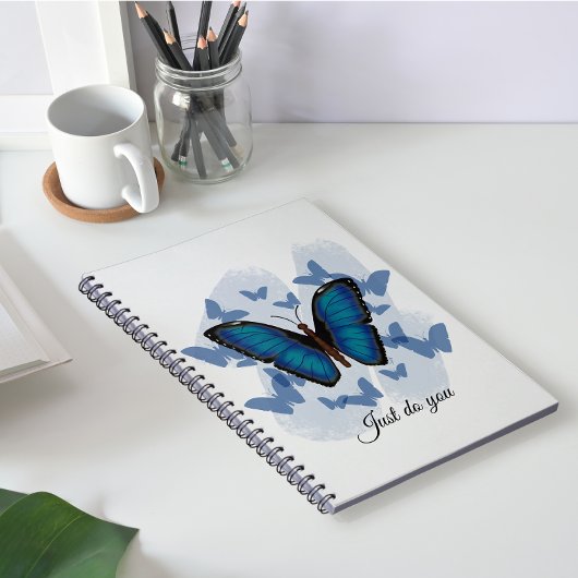 Blauwe vlinders - Klassiek notitieboek