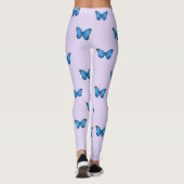 Blauwe Vlinders Leggings (Achterkant)