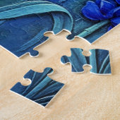 Blauwe Vlinders met Blauwe Bloemen, Legpuzzel (Zijkant)