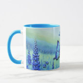 Blauwe Vlinders met Blauwe Bloemen, Mok (Links)