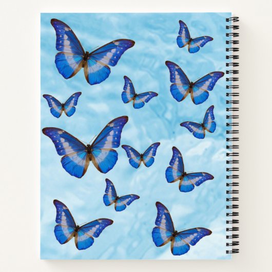 Blauwe Vlinders Notitieboek (Achterkant)
