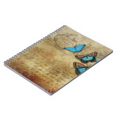blauwe vlinders notitieboek (Linkerzijde)