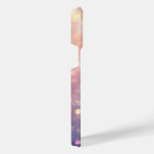 Blauwe Vlinders op Roze en lavander bloemen iPhone Hoesje (Rechterkant)