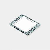 Blauwe vlinders op zwart Post-it briefje Post-it® Notes (Schuin)