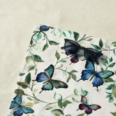  blauwe vlinders strandlaken (In situ)