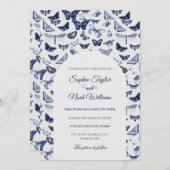 Blauwe Vlinders uit Grootmoeders Tijd Kaart (Voorkant / Achterkant)