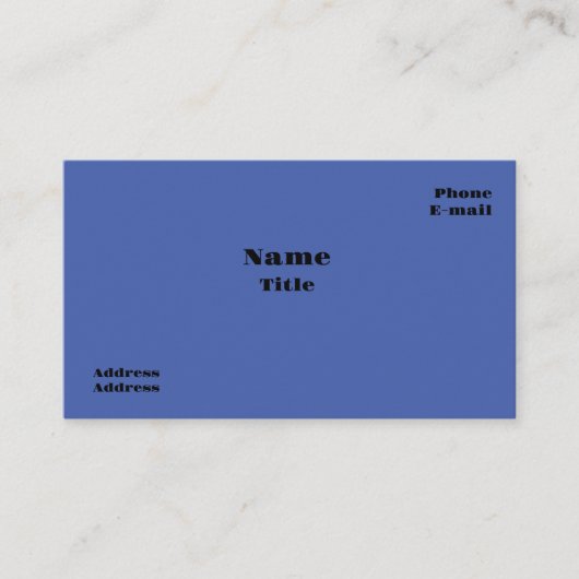 Blauwe vlinders Visitekaartjes (Voorkant)