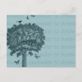 Blauwe Vlinders Vlinders Droomboom Briefkaart (Voorkant)