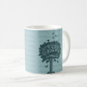 Blauwe Vlinders Vlinders Droomboom Koffiemok (Voorkant rechts)