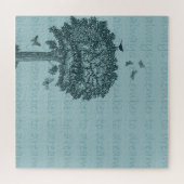 Blauwe Vlinders Vlinders Droomboom Legpuzzel (Horizontaal)