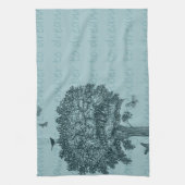 Blauwe Vlinders Vlinders Droomboom Theedoek (Verticaal)