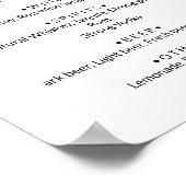 Blauwe vlinders. Whimsical huwelijks Dranken menu Poster (Hoek)