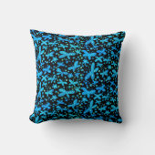 Blauwe vlinders worp kussen (Voorkant)
