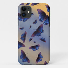 Blauwe Vlinders Zonsopgang Case-Mate iPhone Case