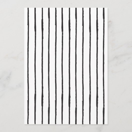 Blauwe vlinders. Zwart witte strepen Menu (Achterkant)