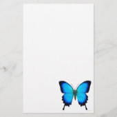 Blauwe vlinderstationerie briefpapier (Voorkant)