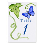 Blauwe vlindertuin Unieke Kaarten (Voorkant)