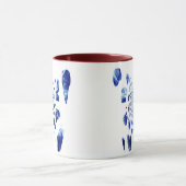 Blauwe vlindervleugels mok (Midden)