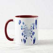 Blauwe vlindervleugels mok (Links)