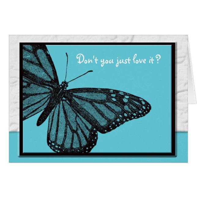 Blauwe vlindervlinder (Voorkant Horizontaal)