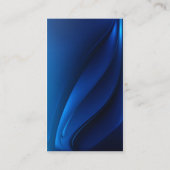 Blauwe vloeibare hedendaagse visitekaartje (Achterkant)