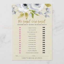 BLAUWE VLOEISTOFFER HIJ ZEI DAT ZE VRIJGEZELLENFEE KAART