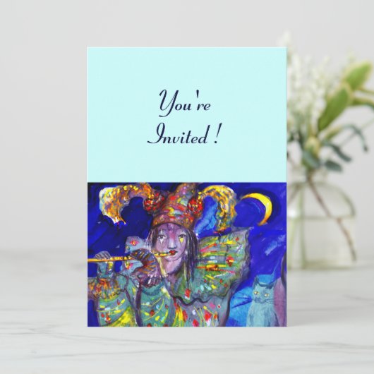 BLAUWE VLOEISTOFFER KAART (Staand voorkant)